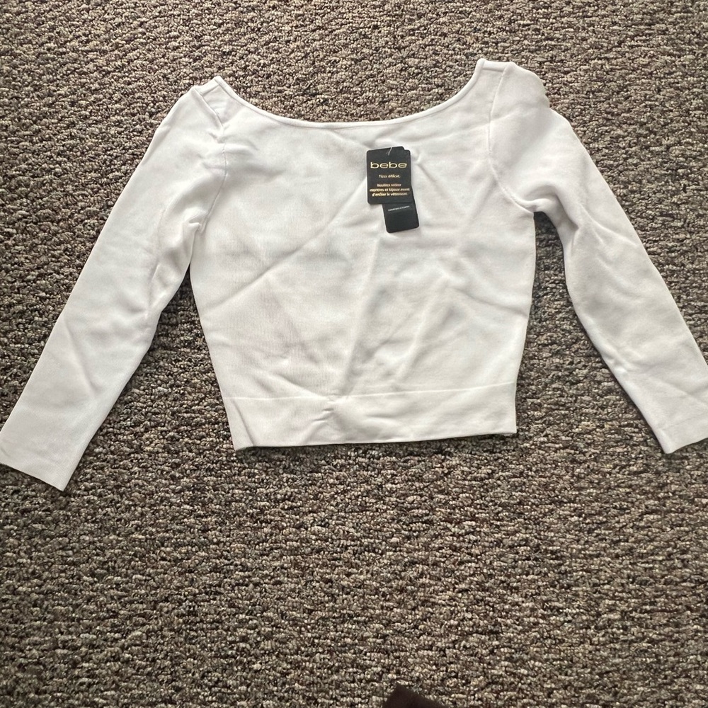 Brand new bebe knitted cropped sweater